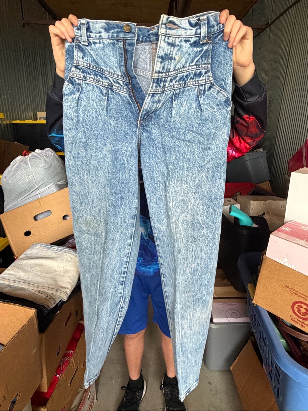Women’s Vintage Acid Wash High Waisted Zena Jeans. Size 10. Rarely Worn